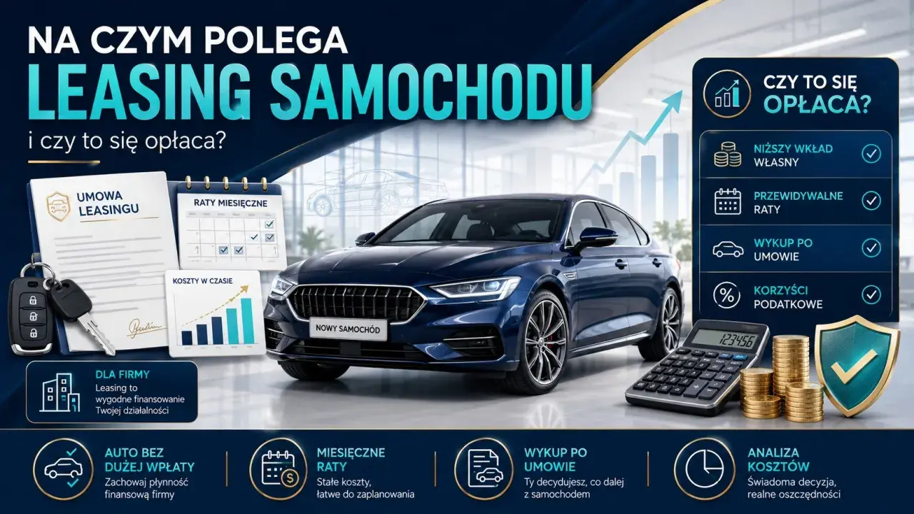 Leasing konsumencki samochodu: umowa, raty, koszty, korzyści podatkowe. Czy się opłaca?