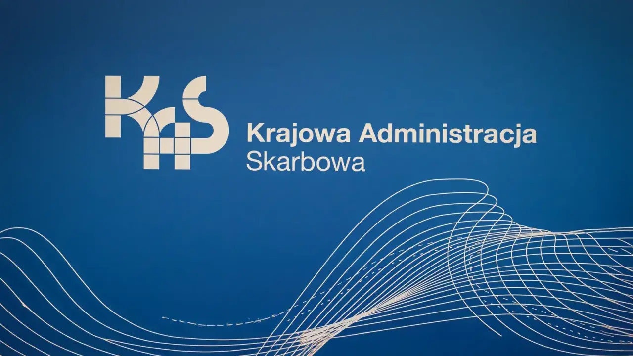 Logo KAS - Krajowa Administracja Skarbowa. To instytucja, która zajmuje się podatkami.