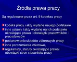 Źródła prawa pracy, w tym kodeks pracy 2025, obejmują akty prawne regulujące prawa i obowiązki stron stosunków pracy.
