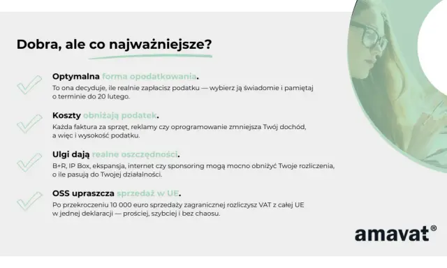 Optymalna forma opodatkowania, koszty obniżające podatek i ulgi to klucz do oszczędności. Pamiętaj o terminie rozliczenia podatku dochodowego 2025.