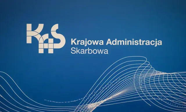 Logo KAS - Krajowa Administracja Skarbowa. To instytucja, która zajmuje się podatkami.
