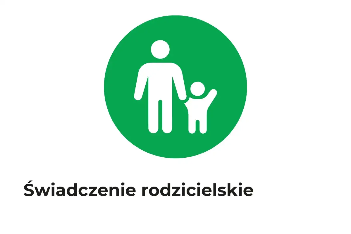 Ikona przedstawia dorosłego i dziecko trzymających się za ręce, symbolizując aktywnego rodzica i wsparcie.